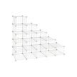 Modular DIY Storage Unit – Metal Wire – White – 16 Cube Design