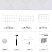 Modular DIY Storage Unit – Metal Wire – White – 16 Cube Design