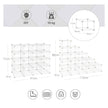Modular DIY Storage Unit – Metal Wire – White – 16 Cube Design