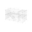 Metal Wire Pet Playpen – Steel – Black – Two-Level Customizable Enclosure for Small Animals