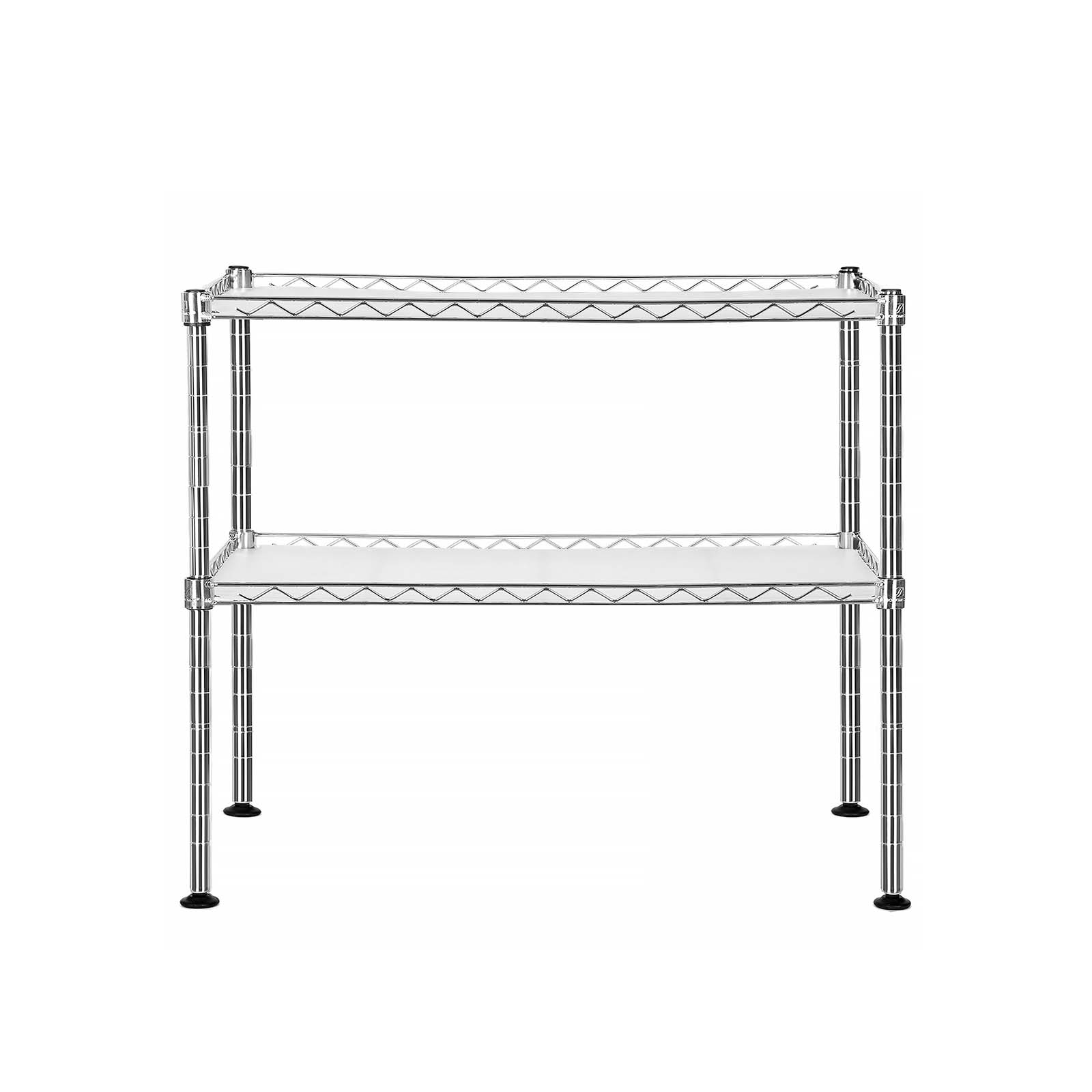 Microwave Oven Rack – Metal – Charcoal Grey – 2-Tier with Adjustable Shelves and Hooks