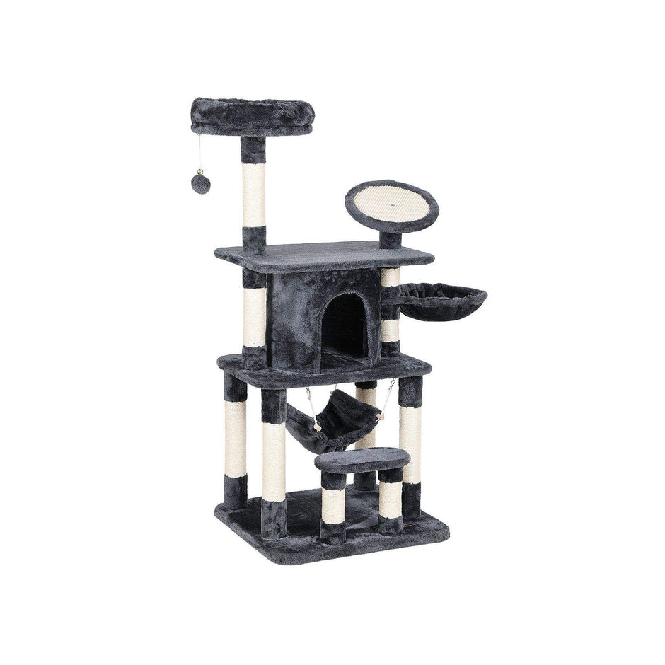 Cat Tree – Wood and Sisal – Multi-level – Scratching Pad and Posts
