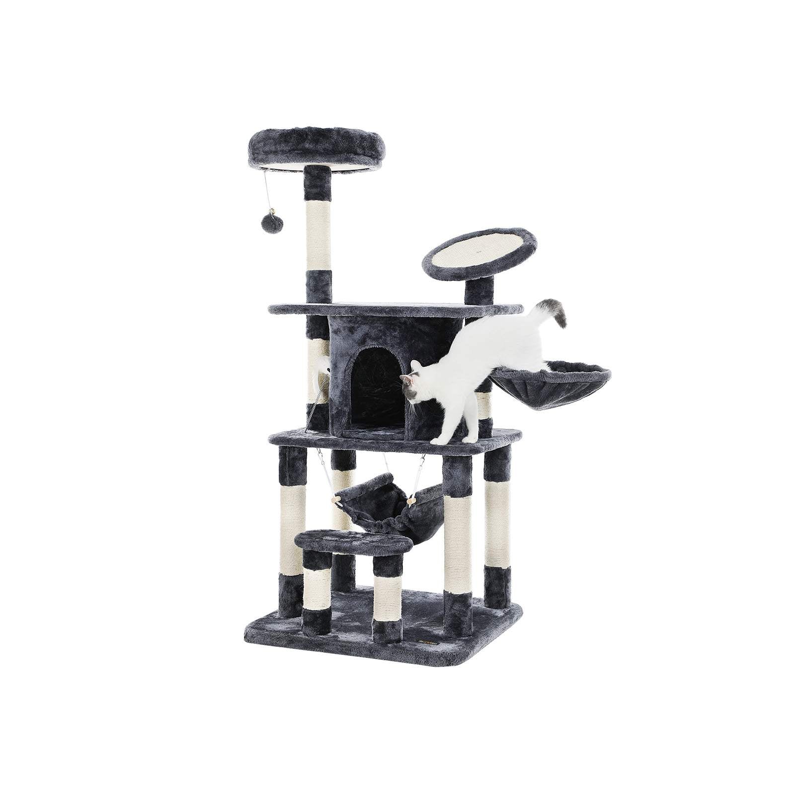 Cat Tree – Wood and Sisal – Multi-level – Scratching Pad and Posts