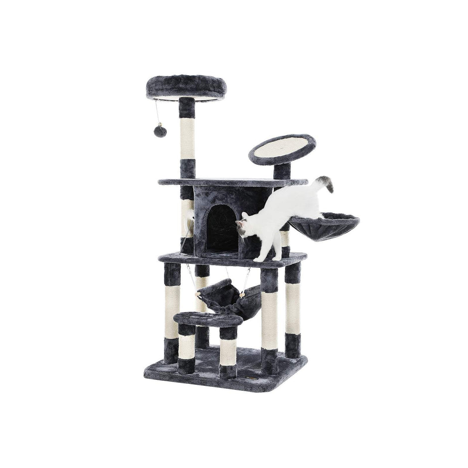 Cat Tree – Wood and Sisal – Multi-level – Scratching Pad and Posts