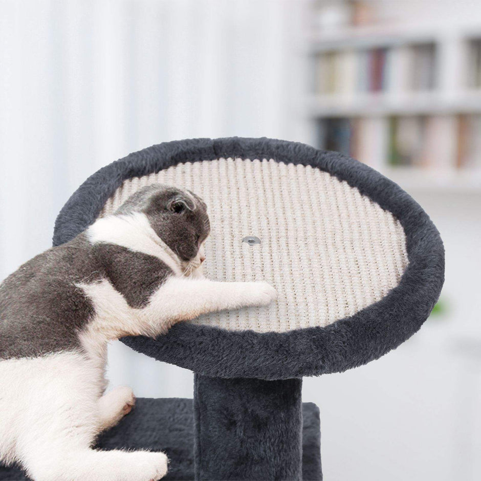Cat Tree – Wood and Sisal – Multi-level – Scratching Pad and Posts