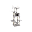 Cat Tree – Wood – Light Grey – Hammock and Scratching Post