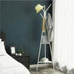 Coat Rack Stand – Faux Marble – White – Minimalist Design with 2 Shelves