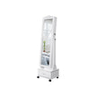 Jewellery Cabinet – Wood – White – Lockable with LED Light and Carving Design