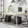 Mobile File Cabinet – Metal – Matte Black – Lockable with 3 Drawers