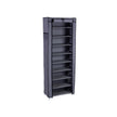 Shoe Rack Cabinet – Metal – Black – 10-Tier Storage for 27 Pairs