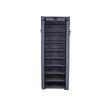 Shoe Rack Cabinet – Metal – Black – 10-Tier Storage for 27 Pairs