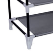 Shoe Rack Cabinet – Metal – Black – 10-Tier Storage for 27 Pairs