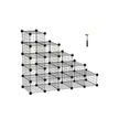 Modular Cube Shoe Organizer – Metal Wire – White – DIY Closet Cabinet with Modular Shelving Grids