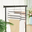 Multi-Bar Pants Hangers – Metal – Black – Space-Saving with Non-Slip Padding