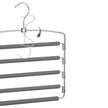 Multi-Bar Pants Hangers – Metal – Black – Space-Saving with Non-Slip Padding