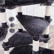 Multi-Level Cat Tree – Engineered Wood – Smoky Grey – Spacious Design