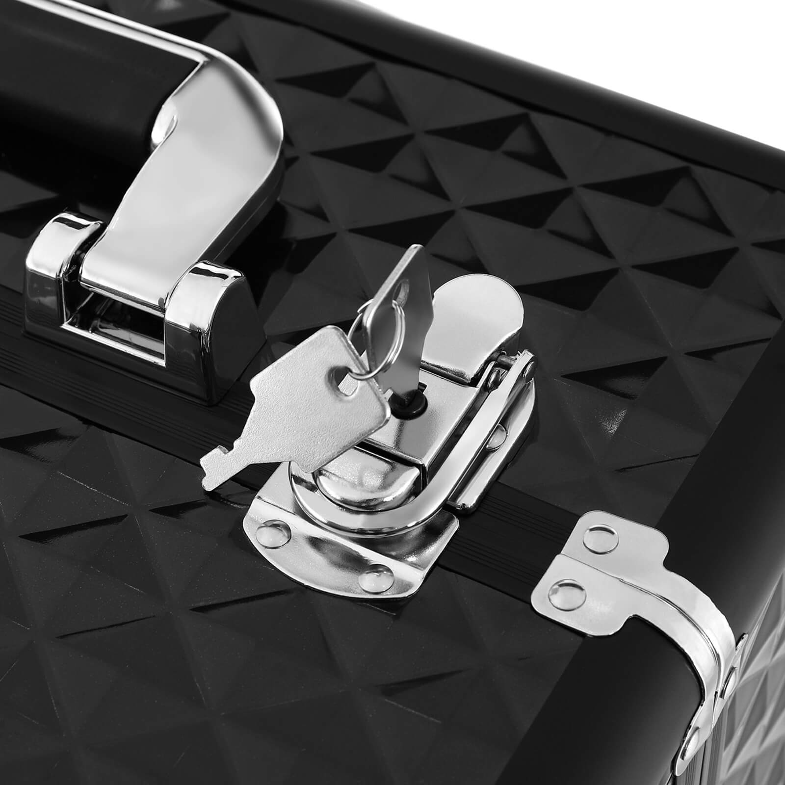 Nail Art Trolley – Aluminum – Black – 75 cm Packing Organizer