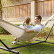 Hammock – Cotton – Natural White – Portable Outdoor Design, Supports 300 kg