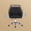 Office Chair – Cotton-Linen Fabric – Black – Adjustable Height