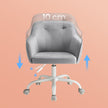 Office Chair – Cotton-Linen Fabric – Black – Adjustable Height