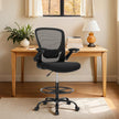 Ergonomic Mesh Office Chair – Black – Adjustable Lumbar Support and Flip-up Armrests