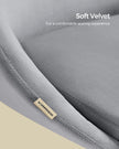 Swivel Chair – Velvet – Dove Grey – Foam Padding, Adjustable Height