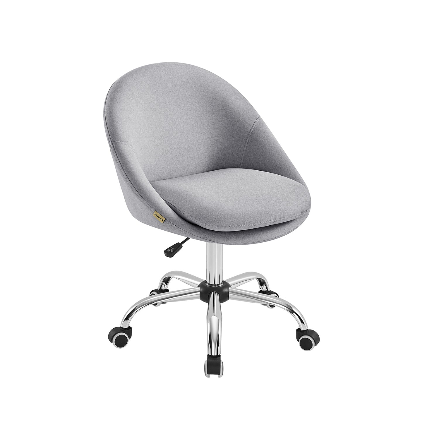 Office Chair – Foam – Dove Grey – Swivel Design with Adjustable Height