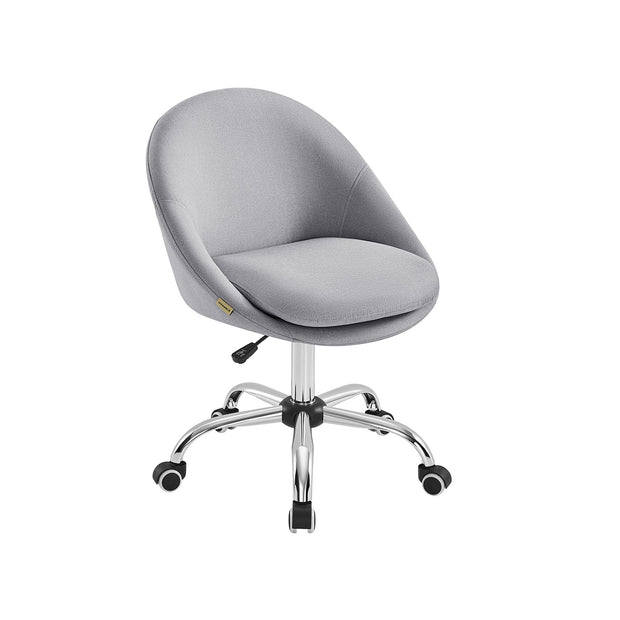 Office Chair – Foam – Dove Grey – Swivel Design with Adjustable Height