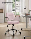 Swivel Desk Chair – Synthetic Leather – Ink Black – Ergonomic Design with Tilt Function and Adjustable Height