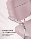 Swivel Desk Chair – Synthetic Leather – Ink Black – Ergonomic Design with Tilt Function and Adjustable Height