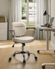 Swivel Office Chair – Synthetic Leather – Cappuccino Beige – Ergonomic Design with Tilt Function