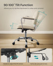 Swivel Office Chair – Synthetic Leather – Cappuccino Beige – Ergonomic Design with Tilt Function