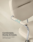 Swivel Office Chair – Synthetic Leather – Cappuccino Beige – Ergonomic Design with Tilt Function