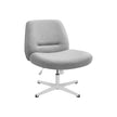 Office Chair – Cotton-Linen Fabric – Dove Grey – Adjustable Height, Swivel Design