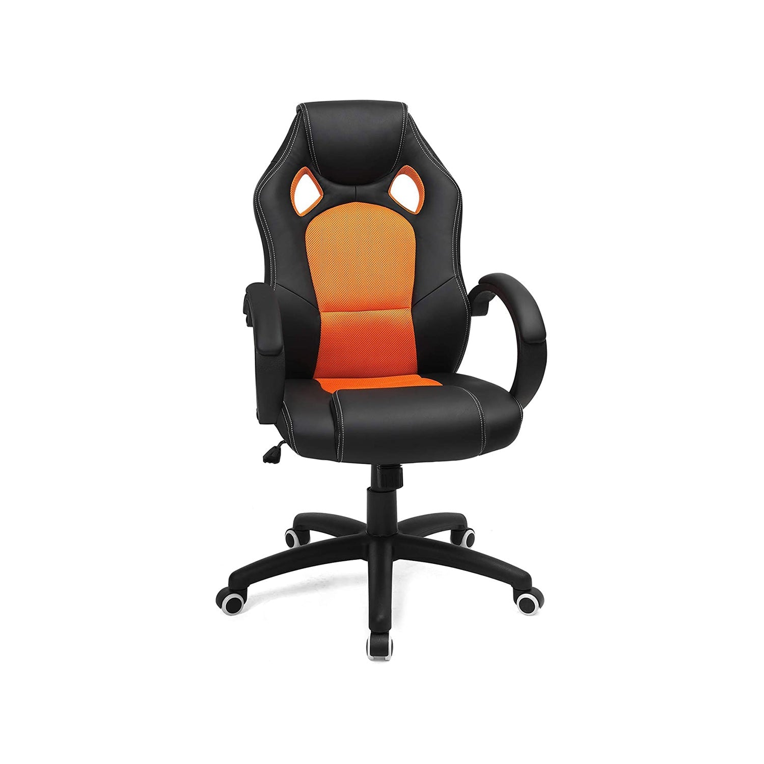 Swivel Computer Chair – PU – Blue – Racing Sport Design with Tilt Function