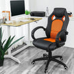 Swivel Computer Chair – PU – Blue – Racing Sport Design with Tilt Function