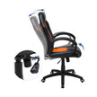 Swivel Computer Chair – PU – Blue – Racing Sport Design with Tilt Function