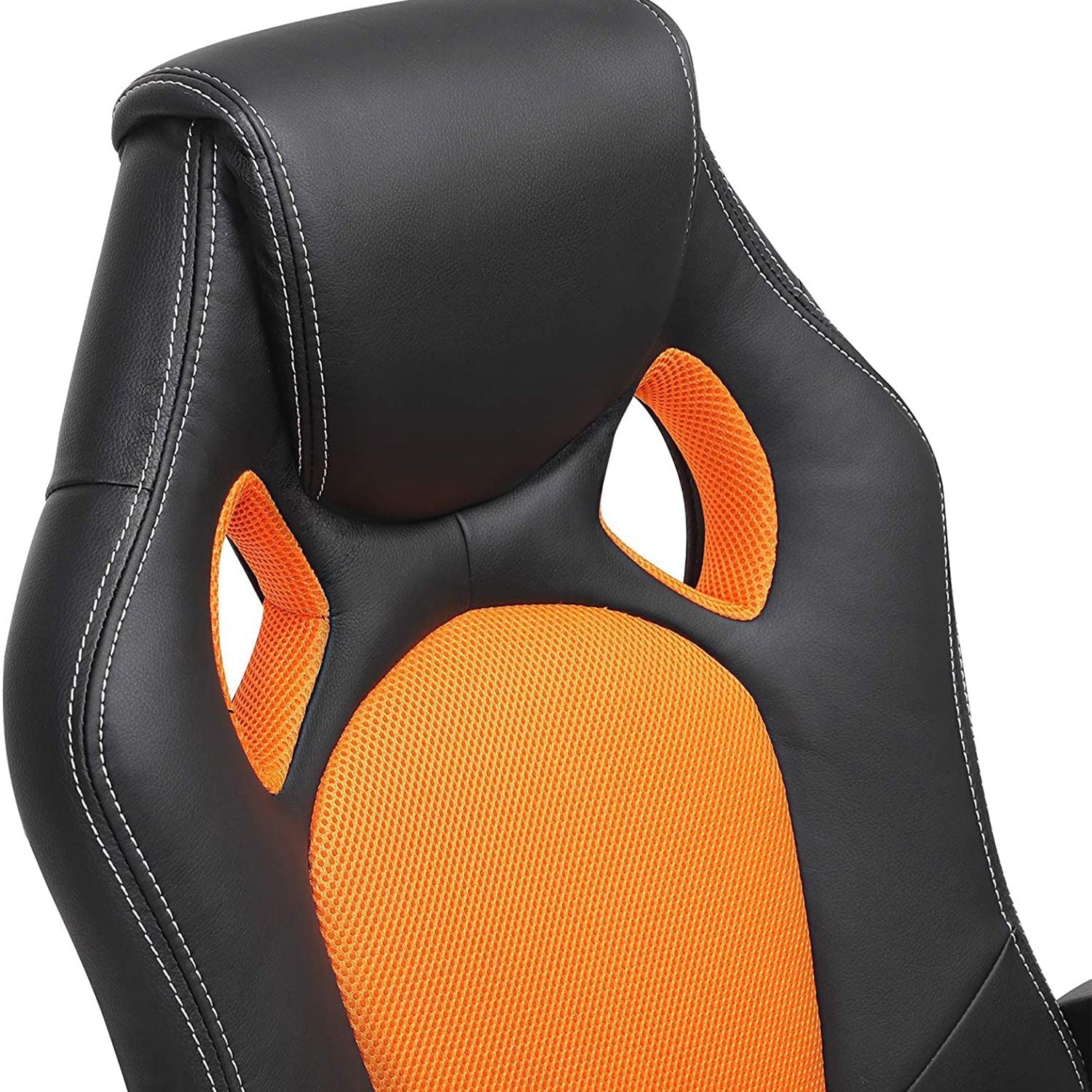 Swivel Computer Chair – PU – Blue – Racing Sport Design with Tilt Function