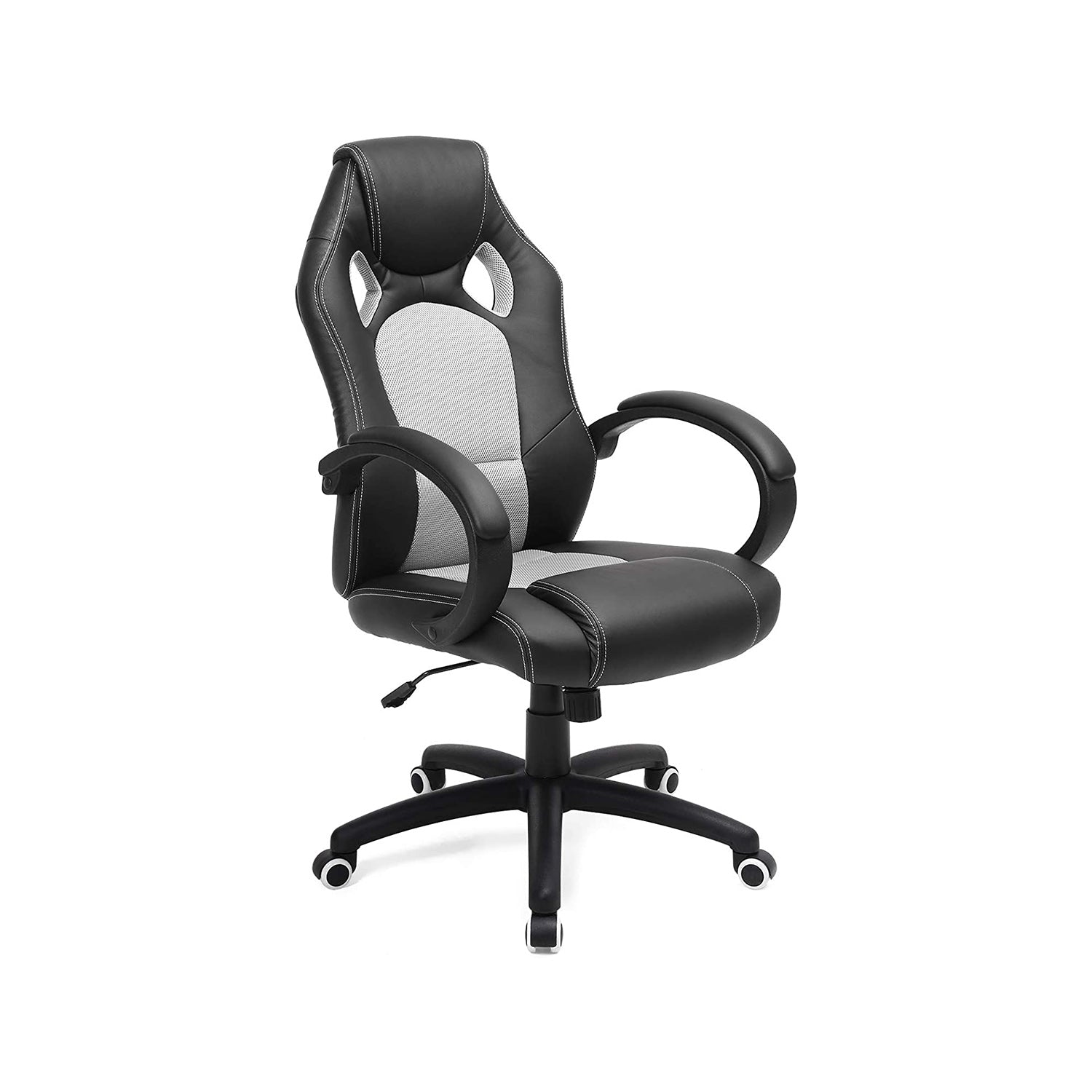 Swivel Computer Chair – PU – Blue – 360-Degree Tilt Function