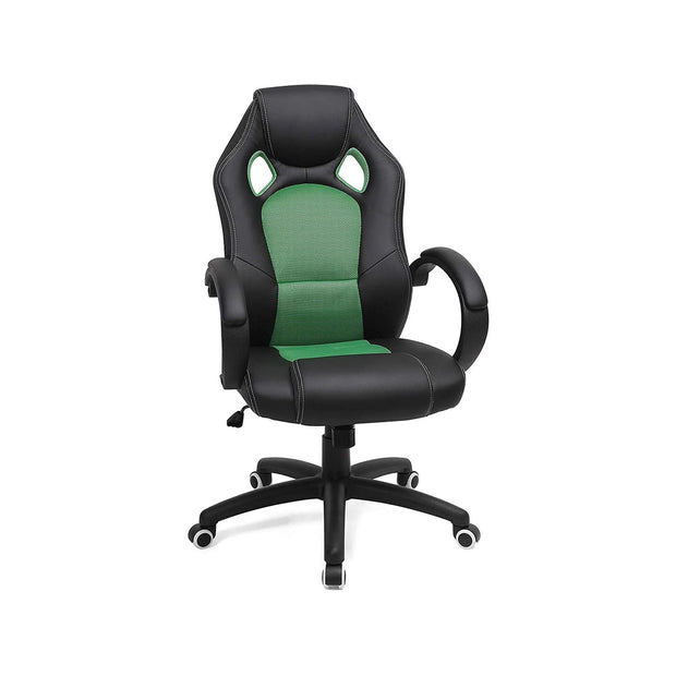 Swivel Computer Chair – PU – Blue – 360-Degree Tilt Function