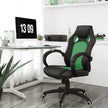 Swivel Computer Chair – PU – Blue – 360-Degree Tilt Function