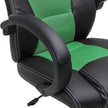 Swivel Computer Chair – PU – Blue – 360-Degree Tilt Function