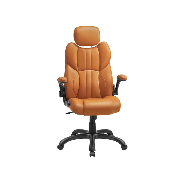 Ergonomic Gaming Chair – PU – Cream White – Height Adjustable with Tilt Function
