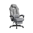 Gaming Chair – Fabric – Black and Blue – Ergonomic Design with Adjustable Headrest and Footrest