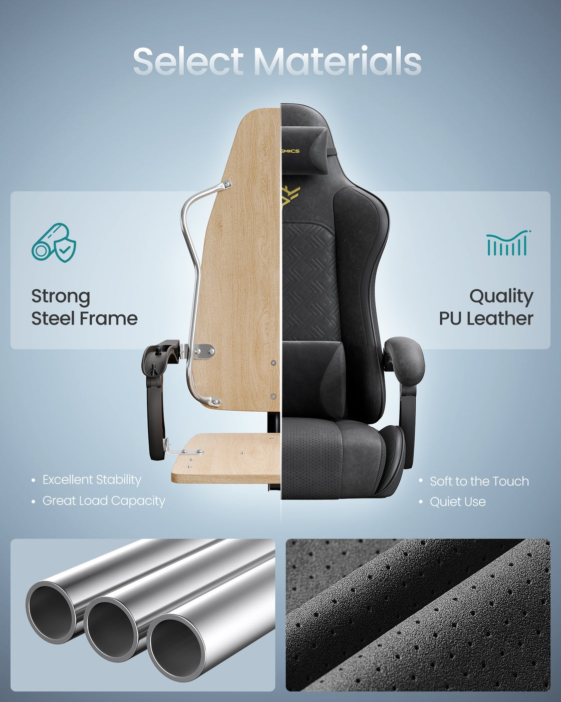 Ergonomic Office Computer Desk Chair - 27.6