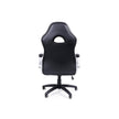 Office Swivel Chair – PU – Black Grey – High Back with Adjustable Armrest and Tilt Function