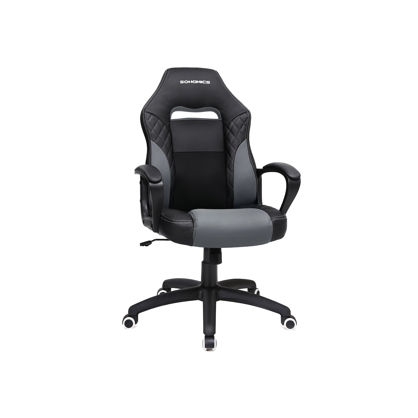 Racing Sport Office Chair – PU – Black-Grey – Tilt Function, Swivel Design