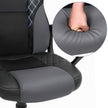 Racing Sport Office Chair – PU – Black-Grey – Tilt Function, Swivel Design