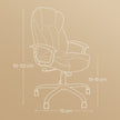 Executive Office Chair – PU – Black – High Back, Large Seat, Tilt Function