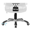 Swivel Office Chair – PU – Black – Adjustable Headrest and Flip-Up Armrests